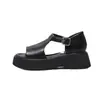 Sandalias de Verano con Suela Gruesa para Mujer para Combinar con Faldas, Nuevas Sandalias Romanas de Cuero Suave con Punta Abierta 2026, Sandalias de Playa con Suela Suave para Mujer