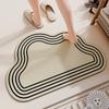 Yunduo Felpudo para Baño de Lodo Diatomeas Alfombrilla Absorbente Especial para Baño Alfombrilla de Pies de Secado Rápido Alfombrilla Antideslizante de Alta Calidad Alfombra de Baño