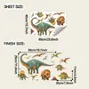 Fun-E402 Dinosaurio Pintado de Dibujos Animados Habitación Infantil Estudio Hogar Embellecimiento de Pared Pegatina de Pared Decorativa Autoadhesiva