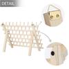 Estante de bobinas de madera grupo de hilos estante plegable hilo de coser bobina estante de almacenamiento de pelucas estante de exhibición de joyas de pared transfronterizo
