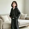 Cárdigan Suéter Abrigo para Niñas 2026 Nuevo Ropa de Otoño Ropa Infantil Elegante Temporada de Primavera y Otoño Tejido de Punto con Capucha