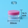 Caja de crema facial de 5, 10, 20, 30 y 50 g, botella de crema, caja de muestra pequeña, práctica caja de embalaje para cosméticos de viaje