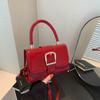 Nova Bolsa Quadrada da Moda Outono/Inverno 2026, Nova Bolsa de Mão Elegante Simples Retrô, Bolsa de Ombro e Transversal Versátil