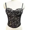 Sujetador Camisola Sexy con Diseño Jacquard de Encaje, Nuevo Estilo Transfronterizo para Mujer, Hermoso Diseño de Espalda, Sujetador Adelgazante con Ballenas
