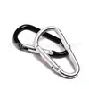 Hebilla Tipo D N.º 5 para Montañismo Aleación de Aluminio Hebilla para Exteriores Gancho para Auriculares Bluetooth Hebilla de Mochila Hebilla para Botella de Agua Hebilla Multifunción