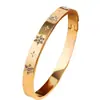 Pulseira para Mulheres Aço Titânio Europeia e Americana Não Desbota Aço Inoxidável com Diamantes Simples Moda Temperamento Joias Atacado Joias de Mão