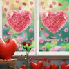 Adesivos de Janela Temáticos de Amor Atacado 2026 Amazon Transfronteiriço Decorações de Dia dos Namorados Adesivos de Parede Vidro de Janela de Shopping Center Adesivos Eletrostáticos