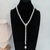 Cadena de Suéter Versátil Collar de Perlas para Mujer, Versátil y Elegante, Adecuado para Primavera, Otoño e Invierno, Simple y Sofisticado, Sensación de Alta Gama, Venta Directa de Fábrica