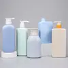 Peluche Pe Personalizado Material Suave Botella Redonda 300ml Gel de Ducha Champú Loción para Bebé Niños Botella Rellenable Tipo Dispensador