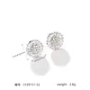 Pendientes de Diamantes de Moda Transfronterizos 2026 para Mujer, Pendientes de Lujo Ligero de Alta Gama Microincrustados, Joyería de Diseño Nicho al por Mayor