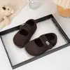 Zapatos de Peluche tipo Birkenstock para Niñas 2026 Otoño/Invierno Nuevo Estilo Niños Estilo Retro Zapatos Peludos Cálidos Niños Medianos y Grandes Estilo Coreano Zapatos de Algodón