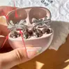 Hebilla de Orejera con Lazo de Diamantes Completos, Oso Lindo, Copo de Nieve, Mariposa con Borla, Clips Hebilla Accesorios, Hebilla de Orejera Única de Nicho