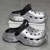 Zuecos de Eva para Hombre, Pantuflas Antideslizantes de Verano para Exteriores con Tacto Suave, Sandalias Cerradas para Conducir, Deportes, Playa, Talla Grande