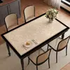 Mantel Individual Retro Estilo Francés para Mesa de Comedor, Sensación de Lujo Ligero y Gama Alta, Impermeable y a Prueba de Aceite, Mantel para Mesa de Café Lavable, Protector de Mesa Resistente a Altas Temperaturas
