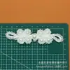 Hebilla de Perla y Cristal para Cheongsam Hebilla China Retro Hecha a Mano con Cuentas Hebilla Decorativa para Traje Tang Hanfu Accesorios para Ropa