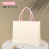 Bolsa de Lona Tote con Logo Personalizado, Bolsa Tridimensional Laminada, Bolso de Mano de Gran Capacidad, Bolsa Grande de Lona Publicitaria Personalizada