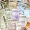 Material de Papel para Manualidades, Serie de Pequeños Libros de Muestras, Textura de Patchwork Base de Papel para Decoración de Diario DIY, 30 Hojas en 6 Diseños