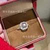 Anillo Cuadrado de Plata S925 con Jade Natural de Espuma de Agua Incrustado, Anillo de Jade Natural Exquisito para Mujer, Venta al por Mayor de Fabricante, Pequeño, Rojo