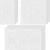 Arandela Aislante Placa de Pared Rectangular Sellador de Enchufe Aislante para Interruptor de Lámpara Reemplazo de Espuma Aislante Arandela Resistente a la Intemperie