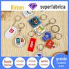 Chaveiro de acrílico personalizado em forma sólida promoção de publicidade chaveiro de desenho animado chaveiro criativo pequeno pingente chaveiro