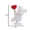 214 Adornos de osito de peluche para tarta de San Valentín, pegatinas de amor para el día de San Valentín, señales de tráfico