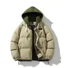 Chamarra acolchada de color liso con cuello alto para hombre y mujer, nueva de invierno 2026, gruesa, cálida, moderna, casual, para pareja