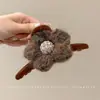 Presilha de cabelo floral elegante com toque de luxo, novo modelo 2026 pinça tubarão, popular entre celebridades da internet, adequada para cabelos grossos, presilha de cabelo de acrílico