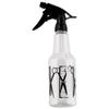 Pote de spray transparente Shangshi Frasco spray de barbeiro Frasco spray de grande capacidade Salão de cabeleireiro Hidratante para cabelo Tesoura pequena Regador