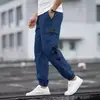 Calças de Trabalho Novas 2024 com Múltiplos Bolsos Marca Tendência High Street Europeia e Americana Calças Casuais Retrô Cabelo Transfronteiriço Masculino