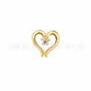Aretes de Aleación de Titanio F136 Circonita Micro-engastada Accesorios Colgantes de Estrella Luna Mariposa Corazón Charms para Pendientes DIY