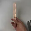 Peine de Aluminio Especial para Espacio Transfronterizo Peine de Estilismo para Hombres Dientes Finos Peine de Corte de Pelo Peine de Corte Recto para Cortar el Pelo