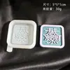 Molde de Silicona de Grado Alimenticio para Placa de Personaje Estilo Chino de Resina Hecha a Mano DIY, Molde para Decoración de Difusor de Aire de Yeso de Aromaterapia con Bendición