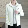 Chaqueta Nueva de Primavera y Otoño 2026 para Hombre, Estilo Coreano Ajustada Casual para el Trabajo Cuello Alto Abrigo, Atuendo de Primavera para Jóvenes, Top Fresco y Elegante