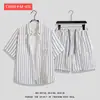 Camisa de Flores Hawaianas Traje de Playa Verano Delgado Sanya Viaje Pareja Hombre y Mujer Talla Grande Pantalones Casuales Sueltos