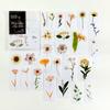 Paquete de pegatinas de tinta blanca Mo Mo PET, serie Chunyu Flower House, manual de flores y plantas, pegatinas decorativas, 8 unidades