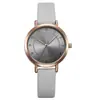 Shengke Shengke K8008 Moda Trendy Simple Correa de Fibra Casual Agua Oro Rosa Reloj de Cuarzo para Mujer