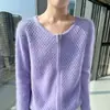 Nuevo Cardigan de Punto Redondo de Terciopelo de Visón Puro para Otoño e Invierno 2025, Cremallera Doble, Color Sólido, Corte, Top Suave y Versátil