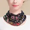 Procesamiento PersonalizadoHuaye Bufanda de Seda con Cuello Halter para Primavera y Verano Suéter de Malla de Seda de Morera Cubrecuellos Cálido Protección Solar