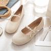 Zapatos Mary Jane 2026 Otoño Nuevo Estilo Hada de Noche Zapatos Individuales de Suela Suave para Mujer Boca Baja Talla Grande Mocasines Zapatos de Mujer