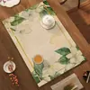 Mesa de Chá Estilo Chinês Tapete Absorvente de Água Secagem Rápida Terra de Diatomáceas Antiderrapante Isolante Térmico Tapete Protetor para Cozinha Doméstica Tapete Drenante de Água