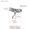 Colgante de hebilla de clip de calabaza de plata S925 codo clip agujero izquierdo y derecho hebilla collar cera de abeja jade accesorios diy soporte de plata