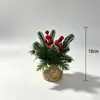 Decoraciones de árbol de Navidad artificial con bayas pequeñas estilo nórdico transfronterizo para recepción y arrangement de escena de mesa
