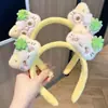 Diadema Nueva de Trébol de Cuatro Hojas y Cabeza de Kitty para Otoño e Invierno, Diadema para Lavarse la Cara en Dormitorio Estudiantil, Accesorios para el Cabello de Felpa Creativos y Lindos