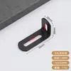 Suporte de canto em aço inoxidável com furos longos ajustáveis, fixador de canto reto de 90 graus móvel de cabeça dupla, peça de ferro angular de suporte em forma de L