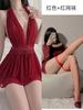 Lingerie Erótica Plus Size com Gola Halter, Costas Transparentes sem Costas, Chemise Sexy para Casal, Diversão, Humor Feminino, Roupa de Dormir, Desejo 318