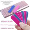 Tiras de Lixa de Unha Mini Dupla Face Descartáveis para Nail Art, Gel Jelly Atacado