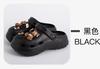 Comercio electrónico lindo oso moda zapatos de agujeros para mujer EVA viaje zapatos de plataforma para mujer punta transpirable sandalias de dibujos animados