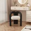 Taburete de tocador de lujo ligero para dormitorio casual moderno y uso en el hogar, adecuado para tocador y taburete de manicura