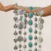 Amazon Corrente de Cintura Corrente Corporal Acessórios Femininos Decorativos Vestido Estilo Étnico Boêmio Corrente de Metal Cinto