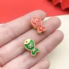 Paquete de Materiales para Pulsera de Año Nuevo con 10 Estilos Mixtos de Goteo de Aceite, Cuerda para Mano del Año de la Abundancia, Cuentas Espaciadoras, Cuentas con Agujero Grande, Cuentas Sueltas